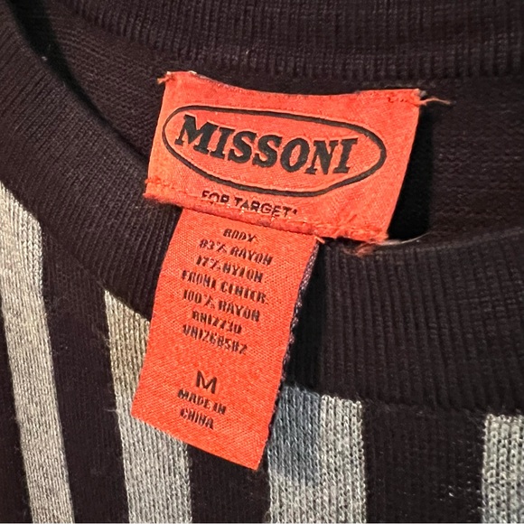 Missoni For Target Black Browns ZigZag icon Shift Knit Dress - Picture 2 of 4